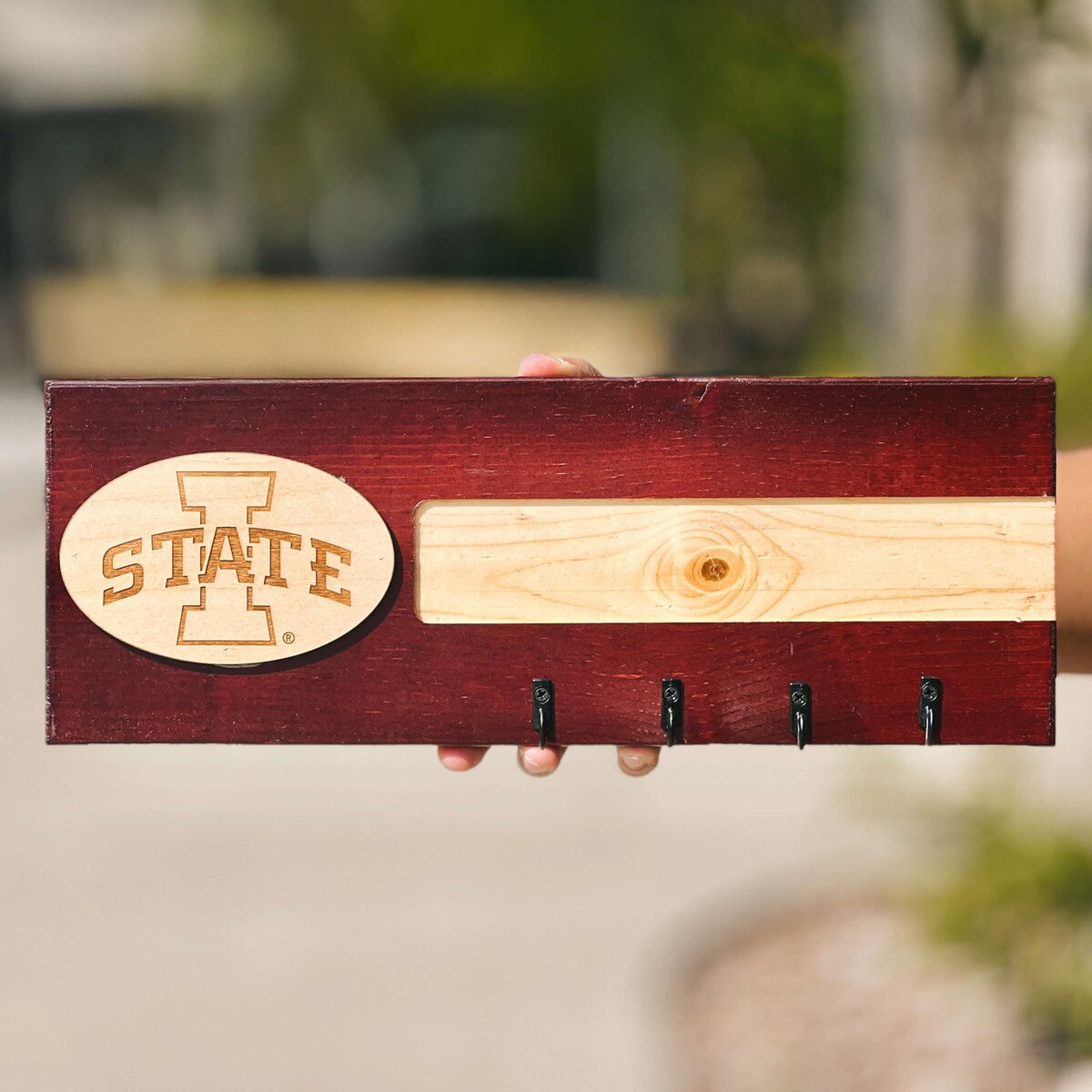 I-State Wood and Cardinal Key Rack
